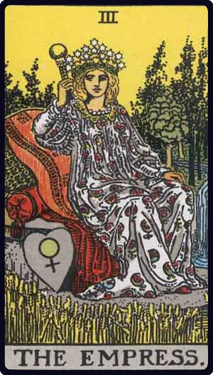 The Empress tarot card - Nurturing love, fertility, abundance in relationships