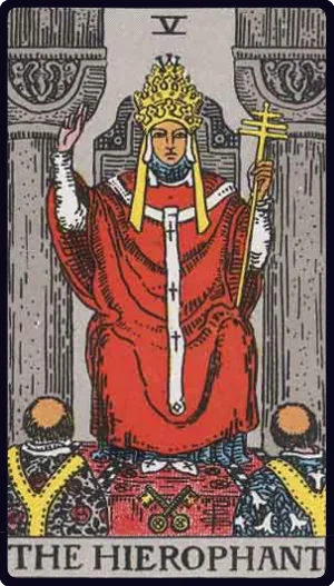 The Hierophant tarot card