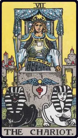 The Chariot tarot card - Determination, success, forward momentum