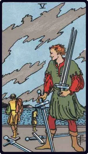 Five of Swords tarot card