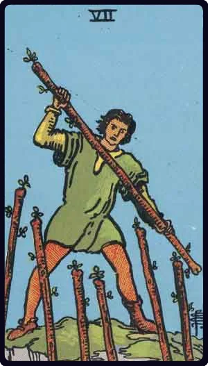 Seven of Wands - Present