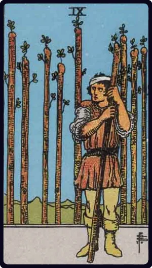 Nine of Wands tarot card